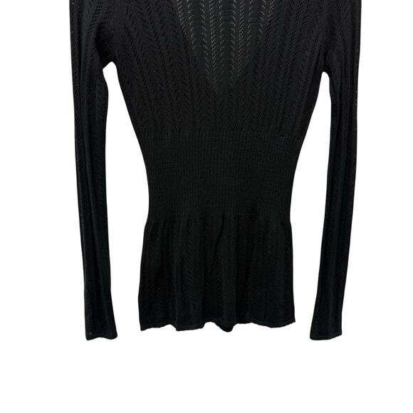 Vintage Betsy Johnson Black Cardigan Silk and Cashmere Women’s Size Small - Picture 8 of 10